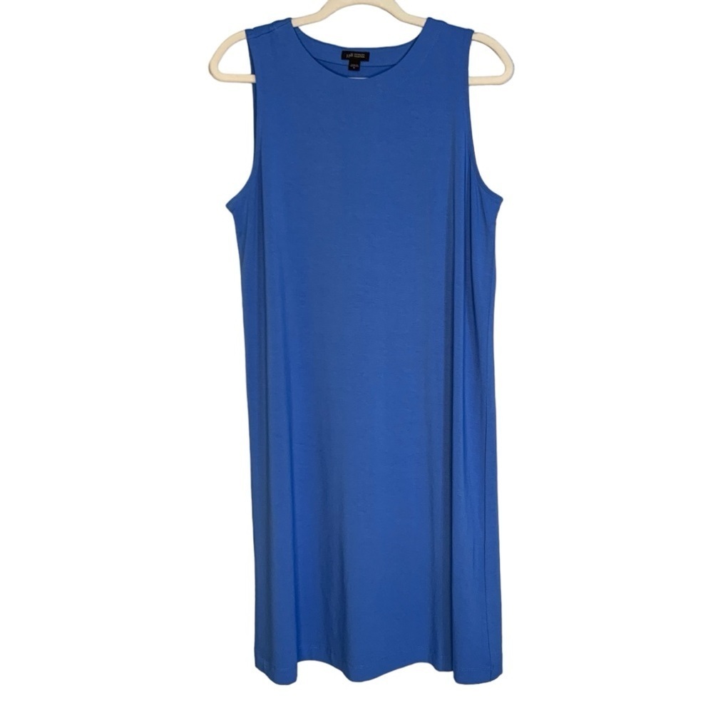 J. Jill Wearever Collection periwinkle blue sleeveless midi dress. Size‎ M
